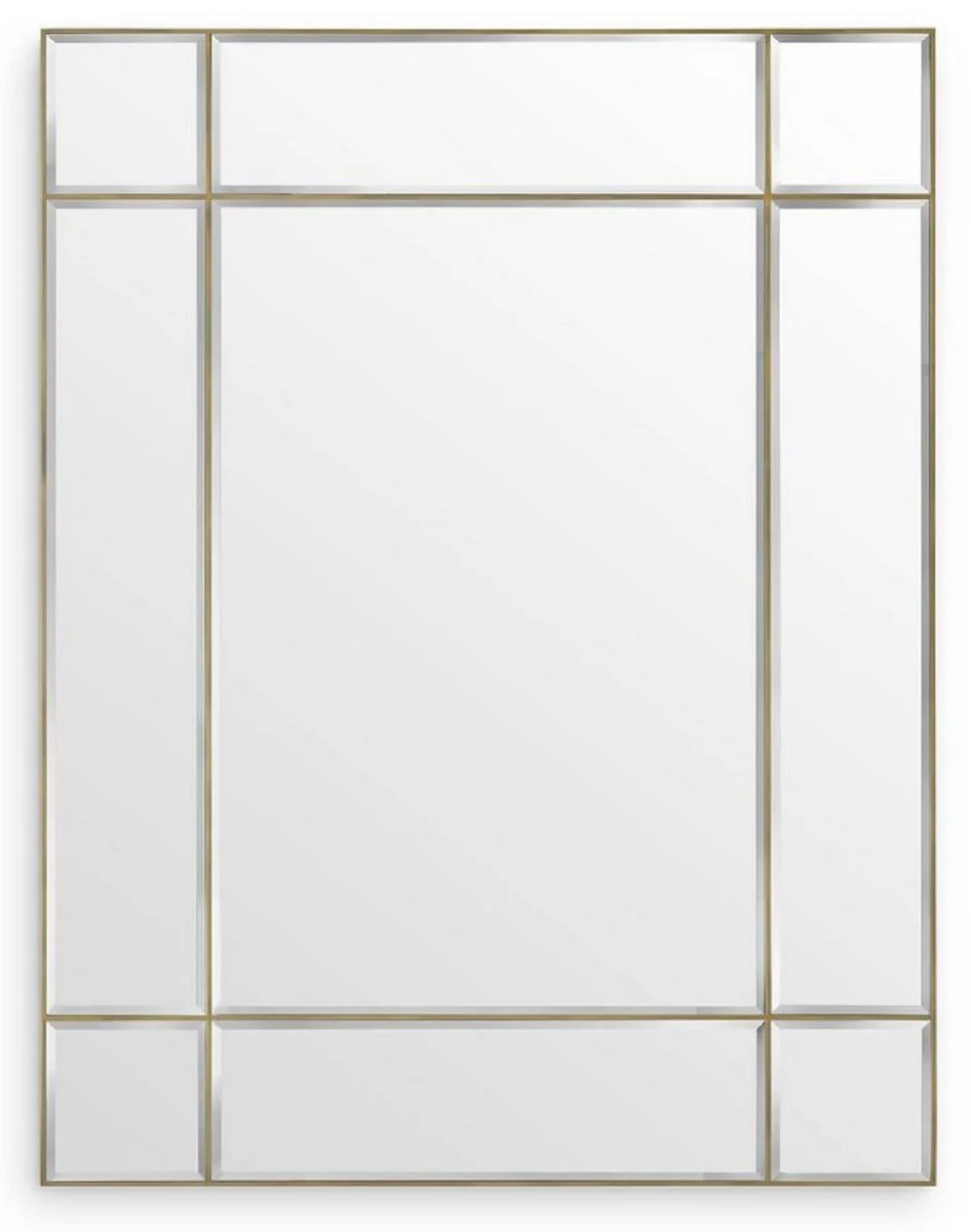 Casa Padrino espejo de pared de lujo lat¨®n vintage 140 x 4 x A. 180 cm - Espejo de sal¨®n - Espejo de dormitorio - Espejo de armario - Muebles de Lujo