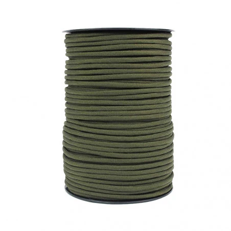 Rollo de Cordón North Star Paracord 550 de 7 hebras – 30 metros verde oliva