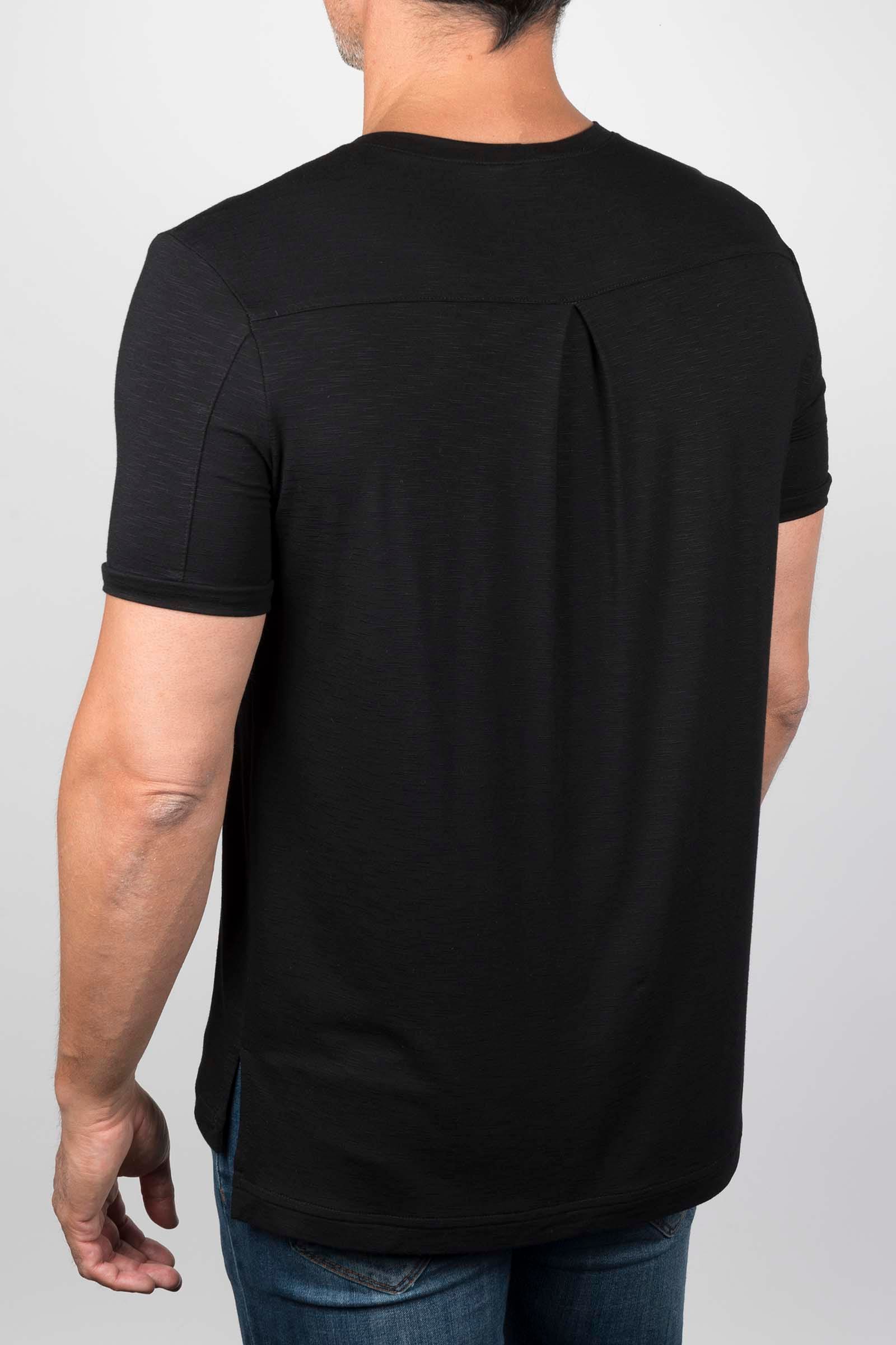 Rivera-spain Camiseta Laredo negra manga corta