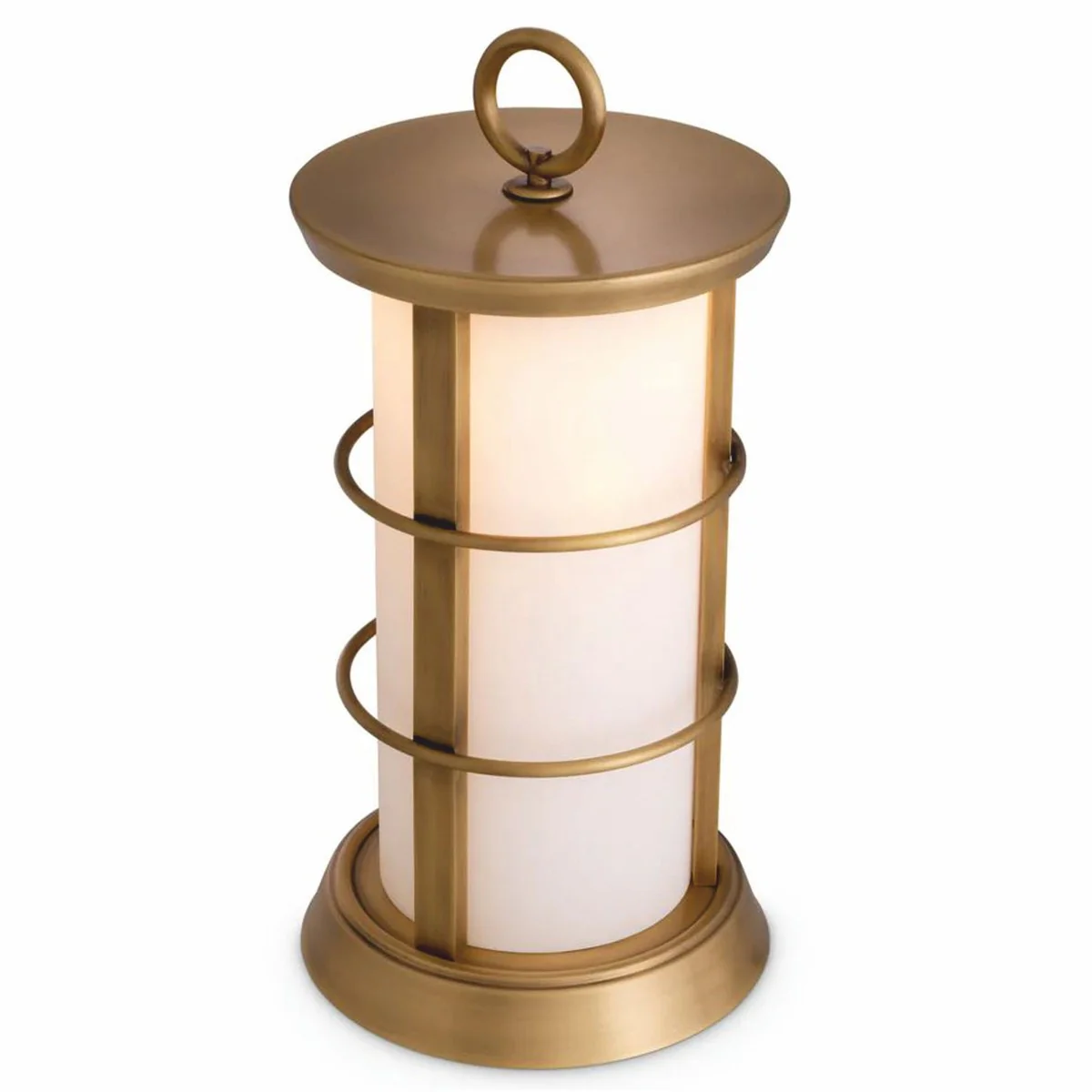 Casa Padrino l¨¢mpara de mesa LED de lujo para exterior lat¨®n antiguo / blanco ? 29 x A. 60 cm