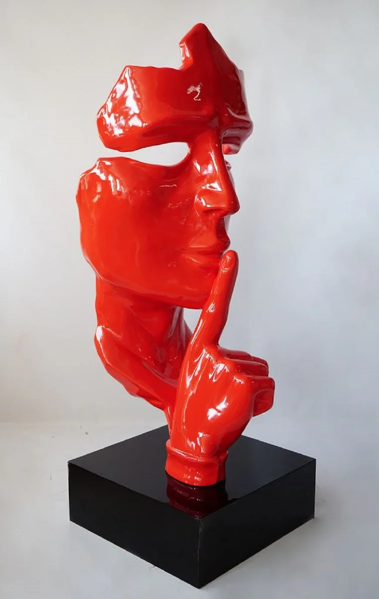 Casa Padrino escultura decorativa XXL rojo / negro A. 190 cm