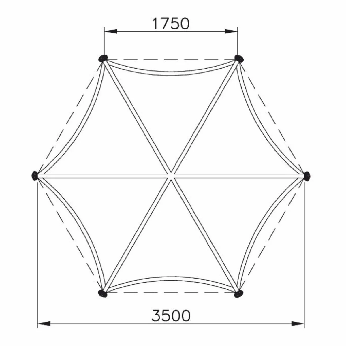 Casa Padrino sombrilla decorativa de jard¨ªn barroco negro / rojo burdeos ? 350 x A. 418,5 cm