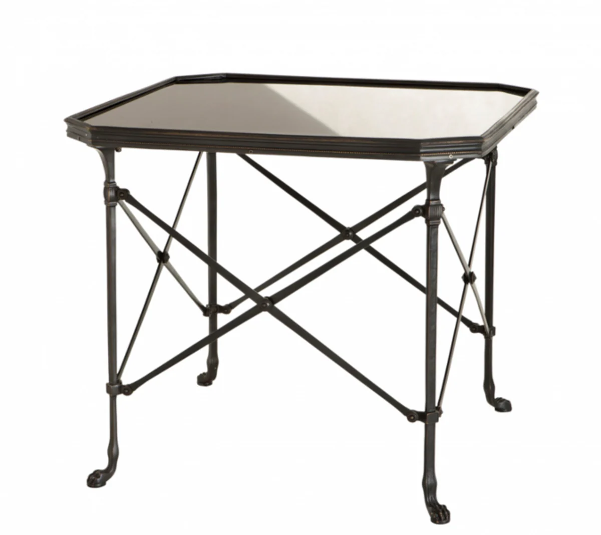 Casa Padrino luxury art deco designer side table gunmetal - Hotel Table Furniture