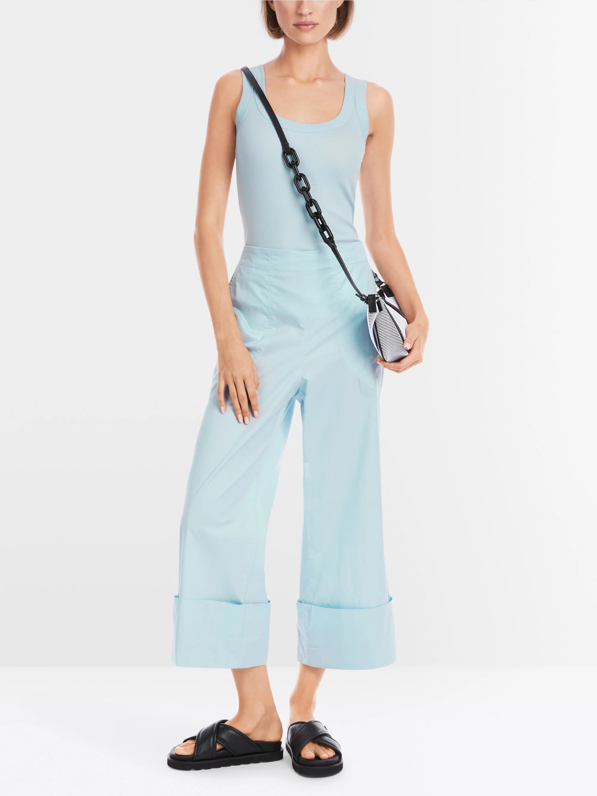 Marc-Cain Sleeveless top in cotton rib