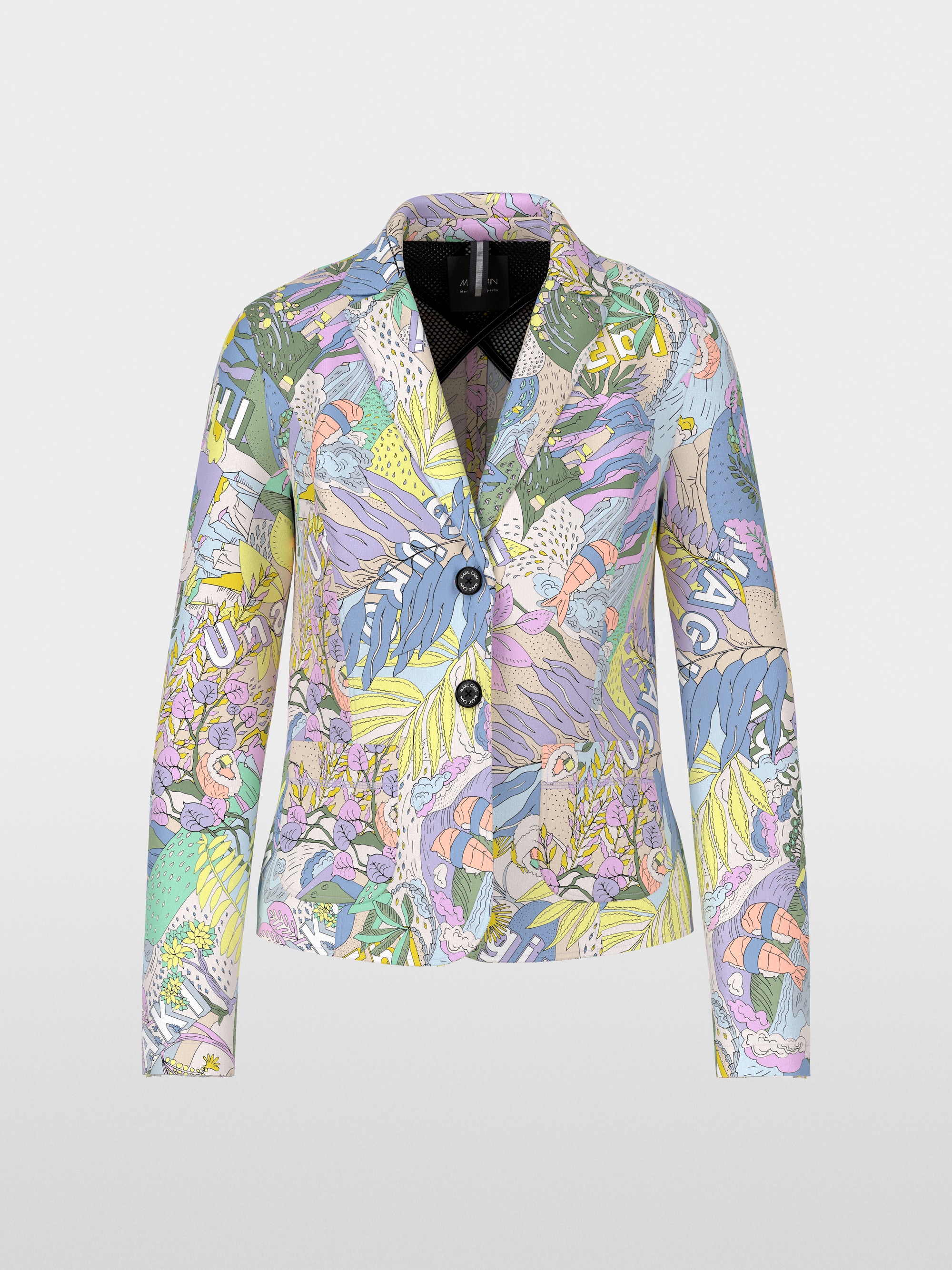 Marc-Cain Printed blazer in scuba jersey