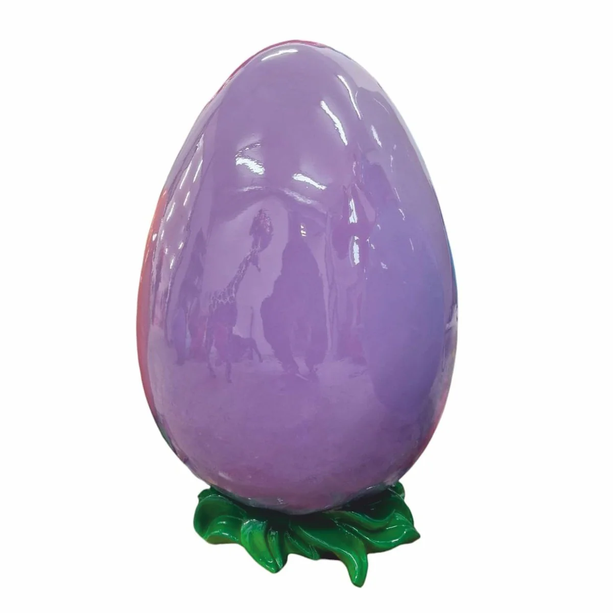 Casa Padrino huevo de Pascua decorativo p¨²rpura / verde A. 52 - Decoraci¨®n de Pascua