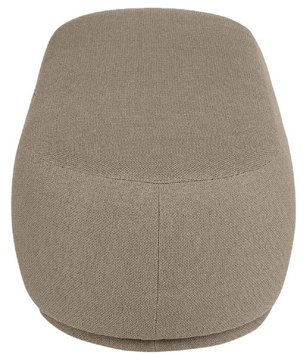 Casa Padrino banco de lujo marr¨®n 137,5 x 56,5 x A. 38 cm - Banco de sal¨®n tapizado - Muebles de Sala de Estar - Muebles de Hotel - Colecci¨®n de Lujo