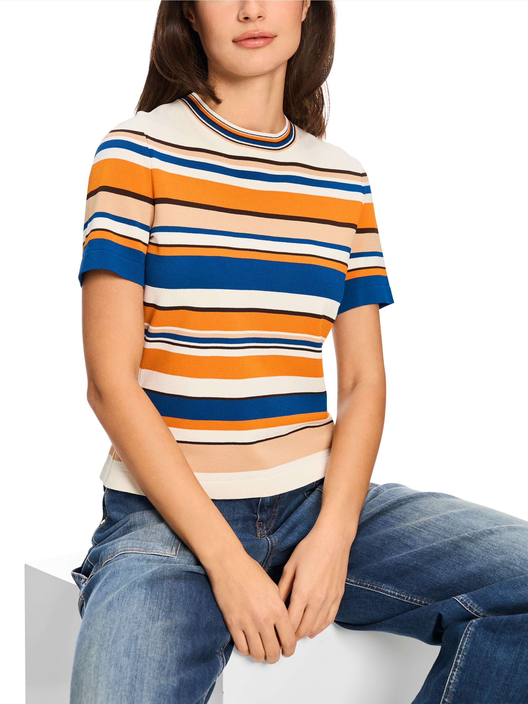 Marc-Cain Rethink Together striped sweater