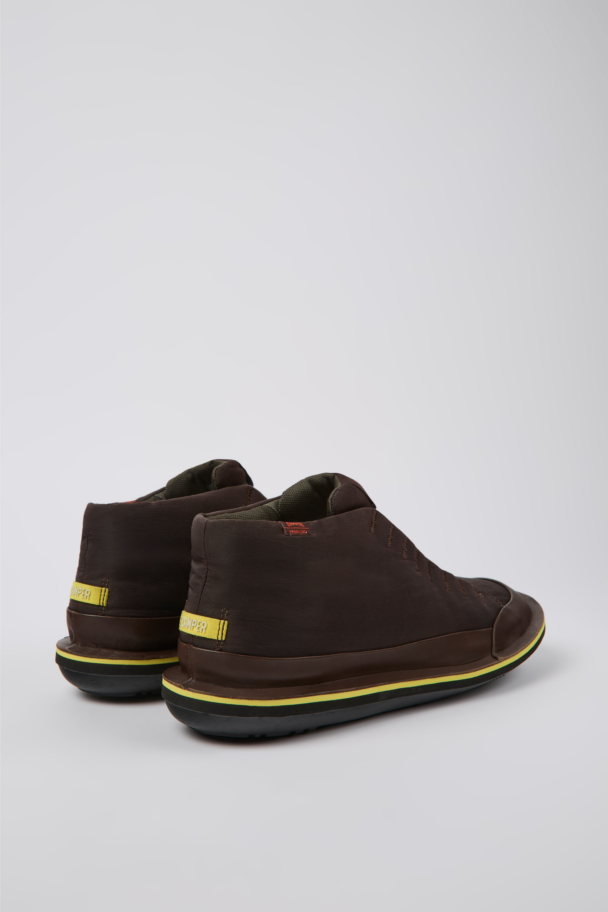 Beetle PrimaLoft - Dark brown textile and nubuck ankle boots for men