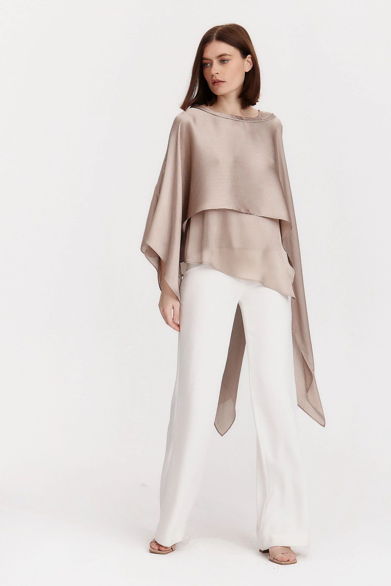 Rivera-spain Pantalón palazzo blanco