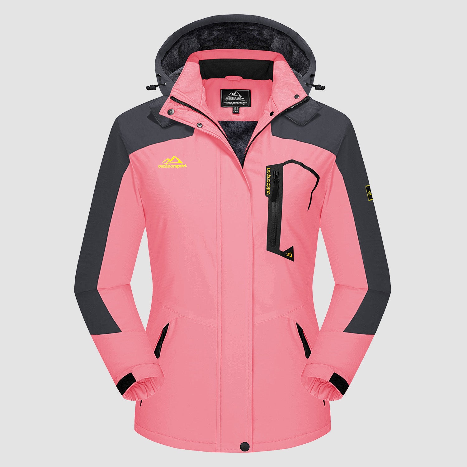 Women's Winter Coats Water Resistant Ski Snow Jacket Warm Fleece Parka Raincoats with 4 Pockets