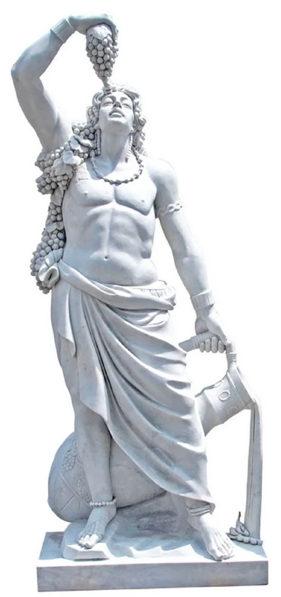 Casa Padrino Escultura de M¨¢rmol de Estilo Antiguo Hombre Gris A. 243 cm