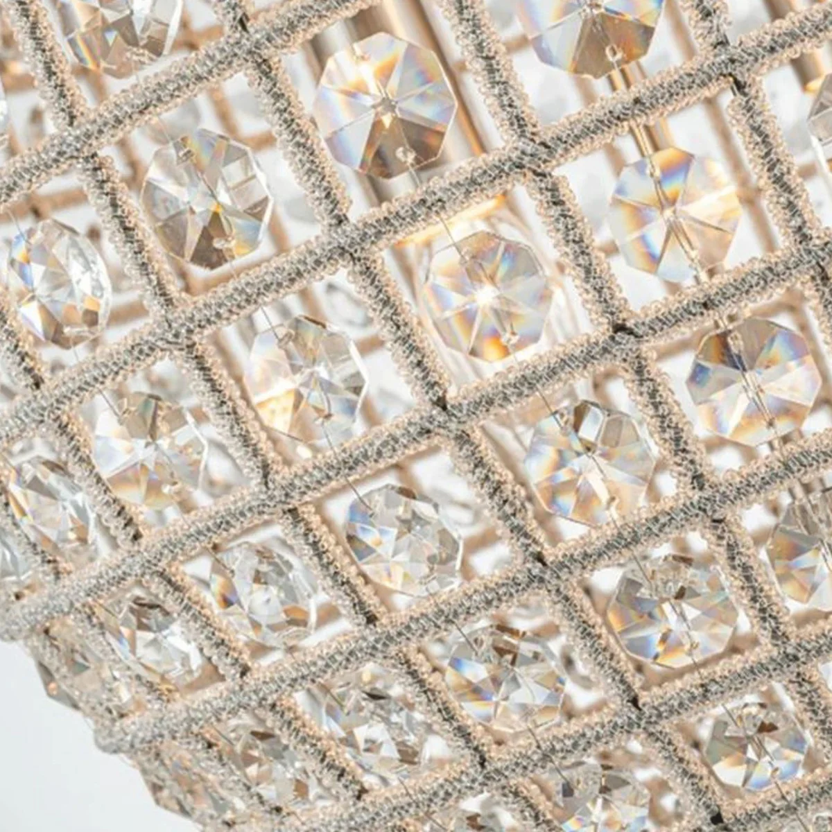 Casa Padrino l¨¢mpara de ara?a de cristal barroco plata ? 38 x Al. 65 cm - Luces barrocos