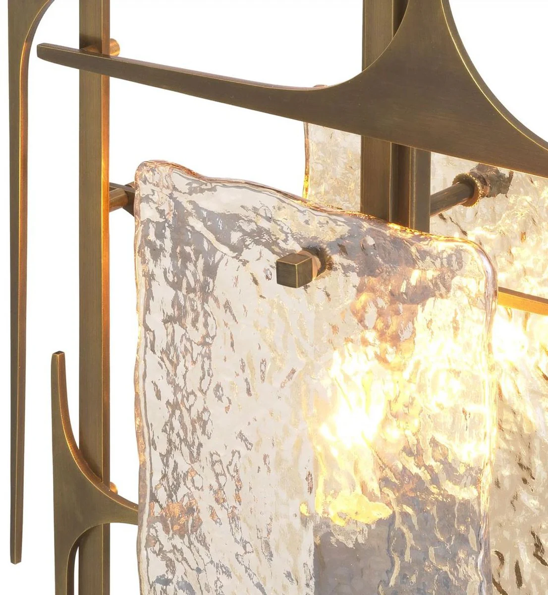 Casa Padrino lámpara de mesa de lujo latón antiguo / negro 32,5 x 15 x A. 72 cm - Elegante lámpara de escritorio con base de mármol y pantallas de vidrio - Iluminación de lujo - Muebles de lujo