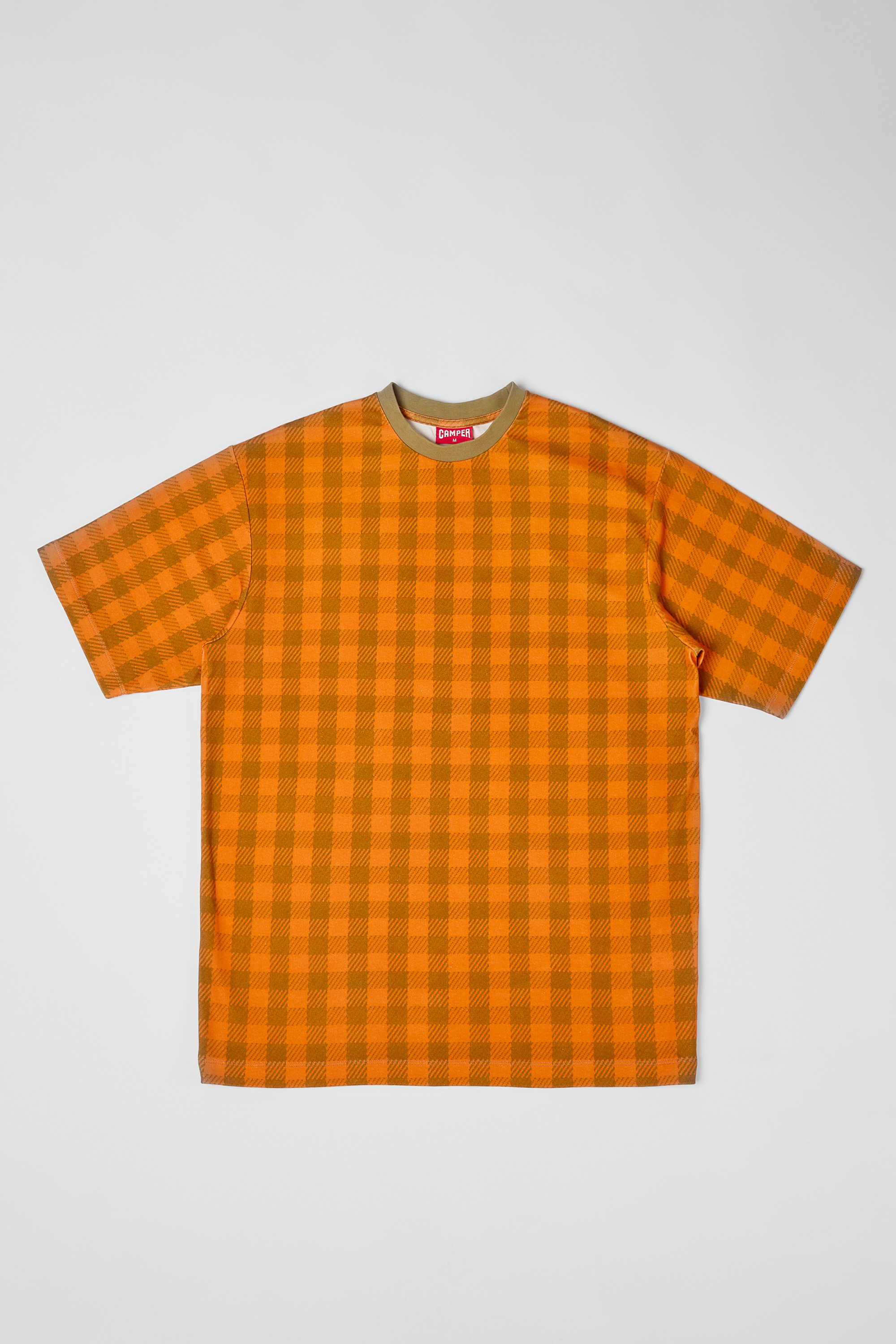 T-Shirt - Orange and beige unisex T-shirt