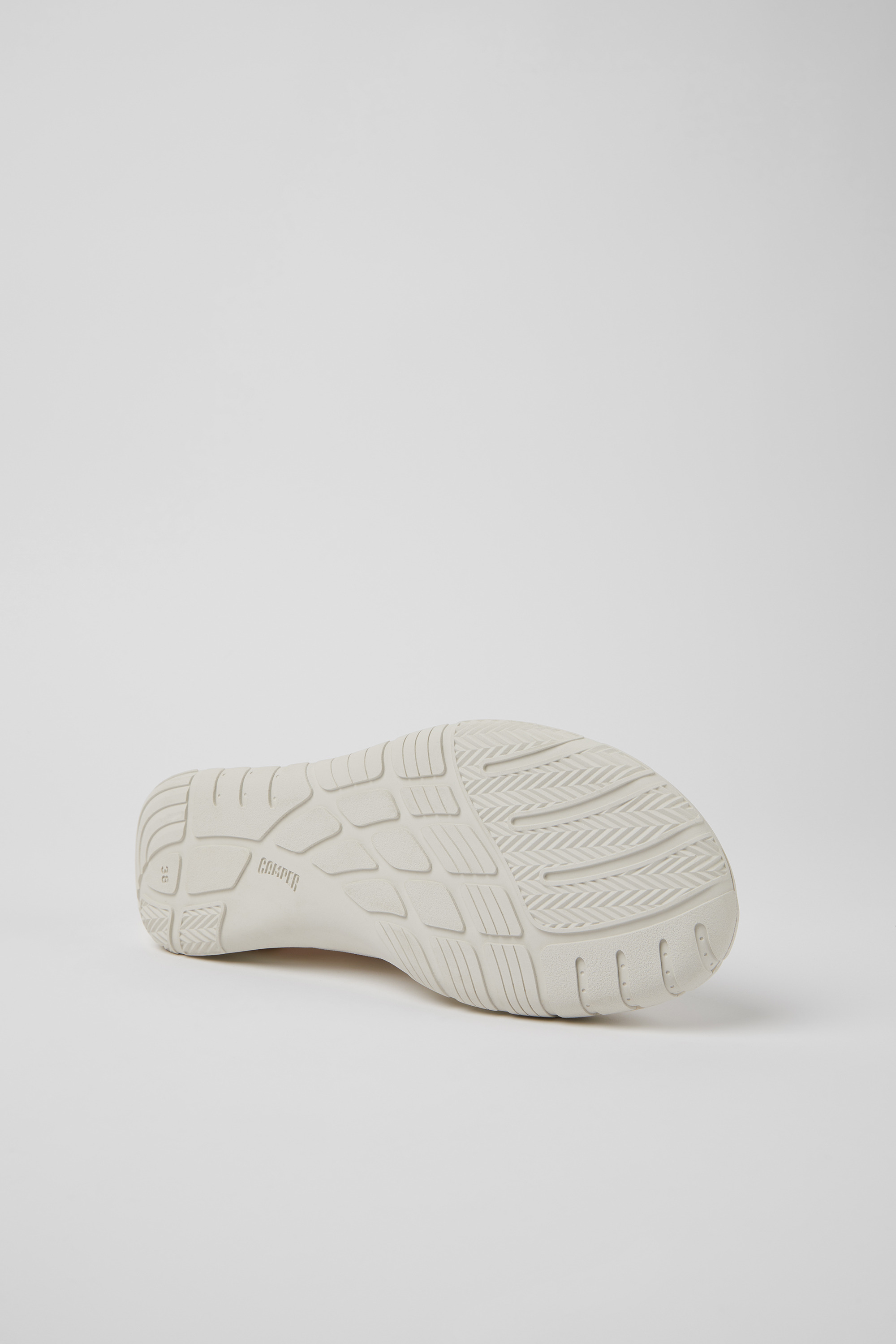 Path - White textile sneakers for women