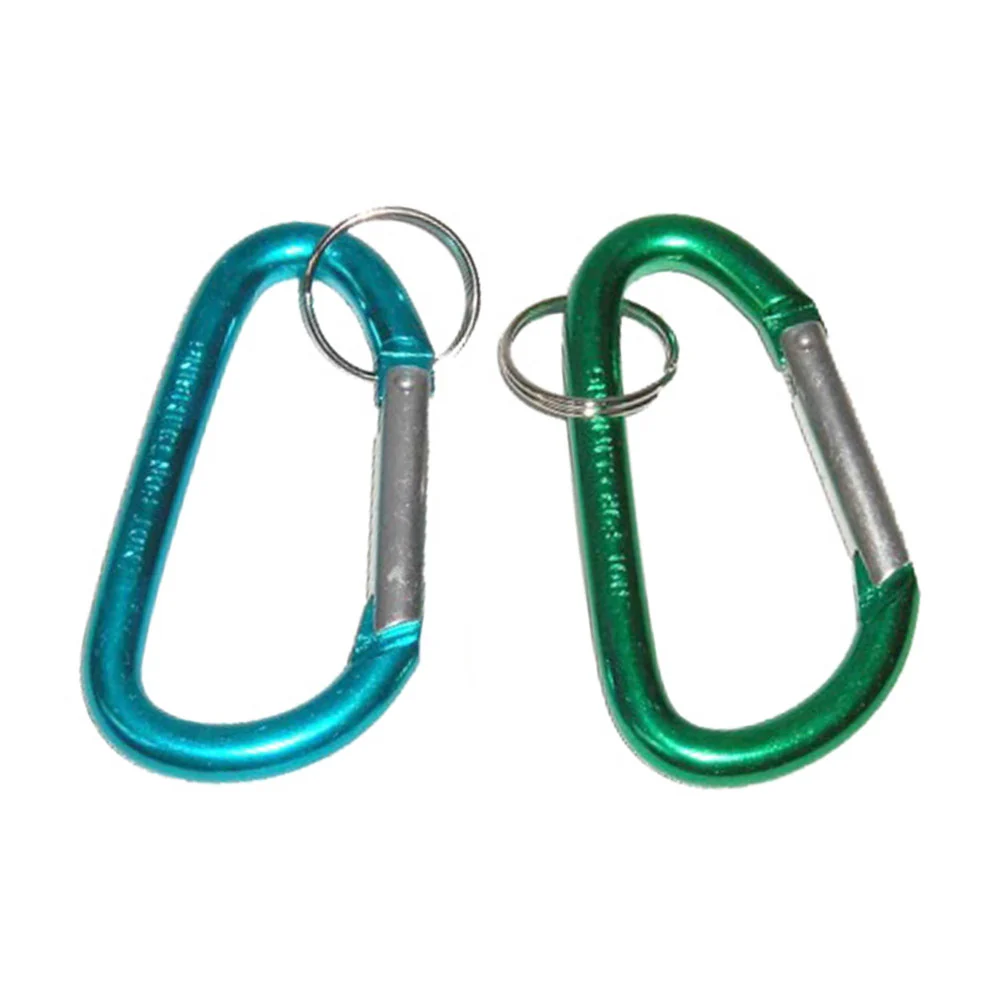 Pack 2 MOSQUETONES 8 CM - azul y verde