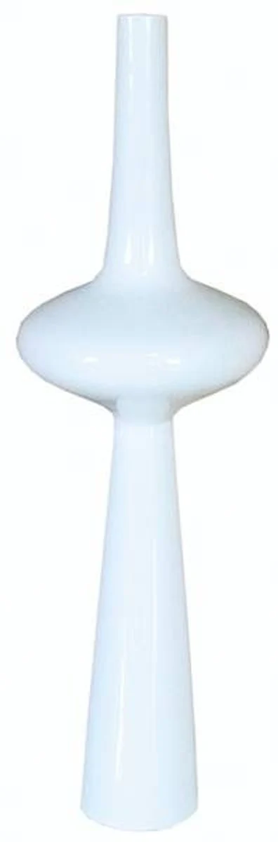 Designer flower vase white piano lacquer, beautiful Deco Vase (H 90cm x W 27cm x D 27cm) - very classy and modern vase