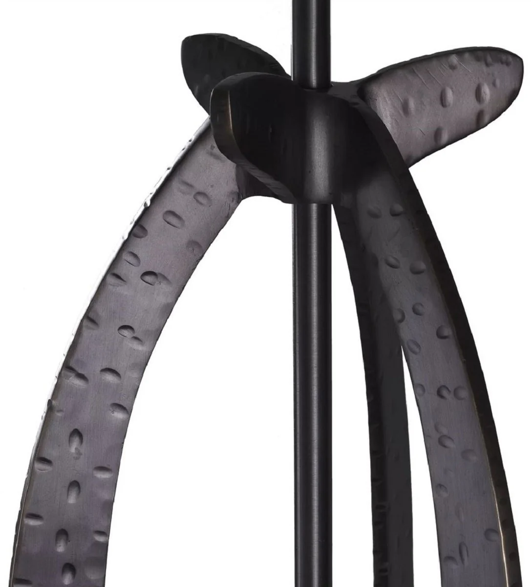 Casa Padrino lámpara de mesa de lujo bronce / blanco 40 x 38 x A. 95 cm - Elegante lámpara de escritorio con pantalla - Luces de Lujo