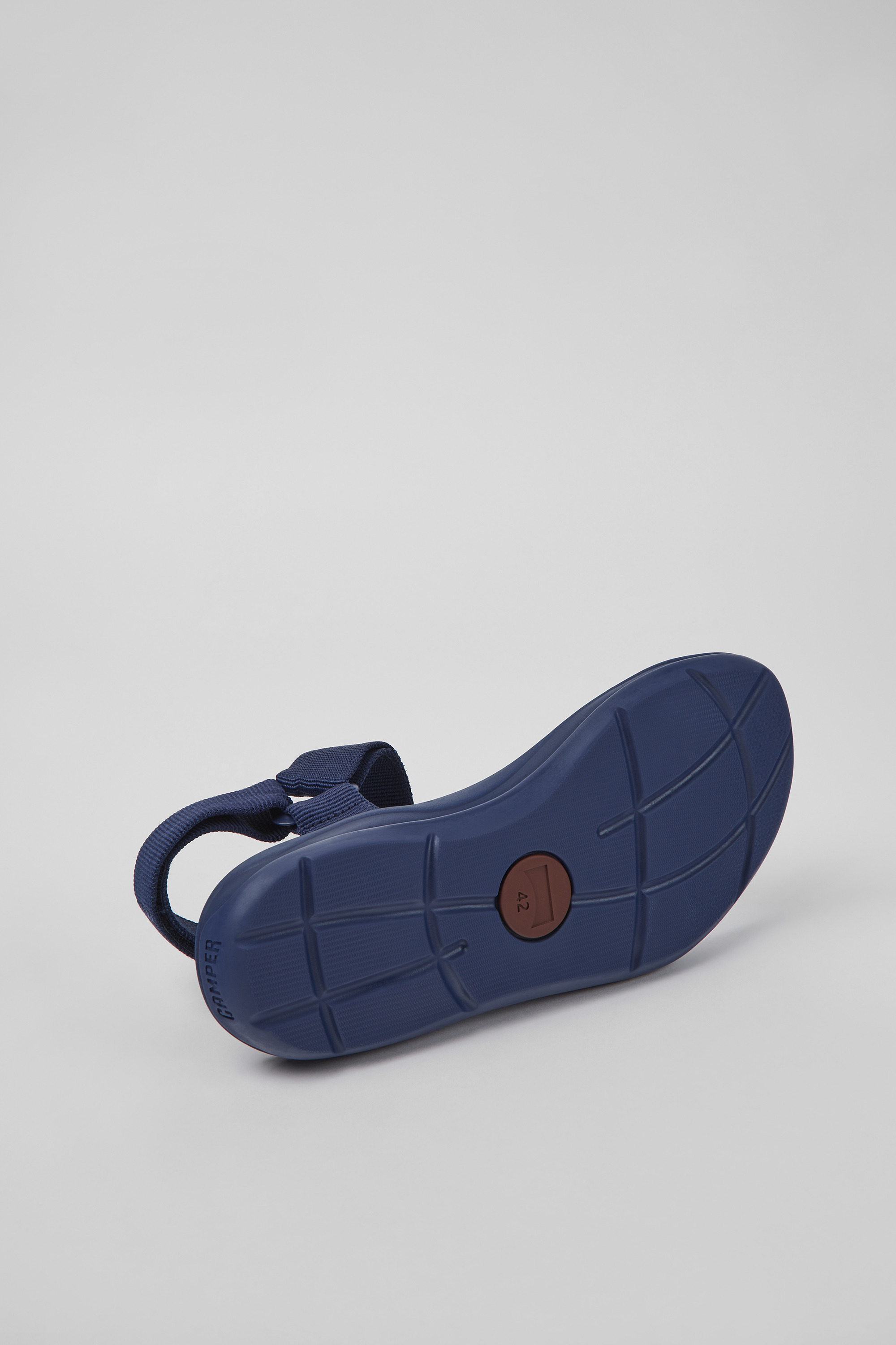 Match - Blue textile sandals for men