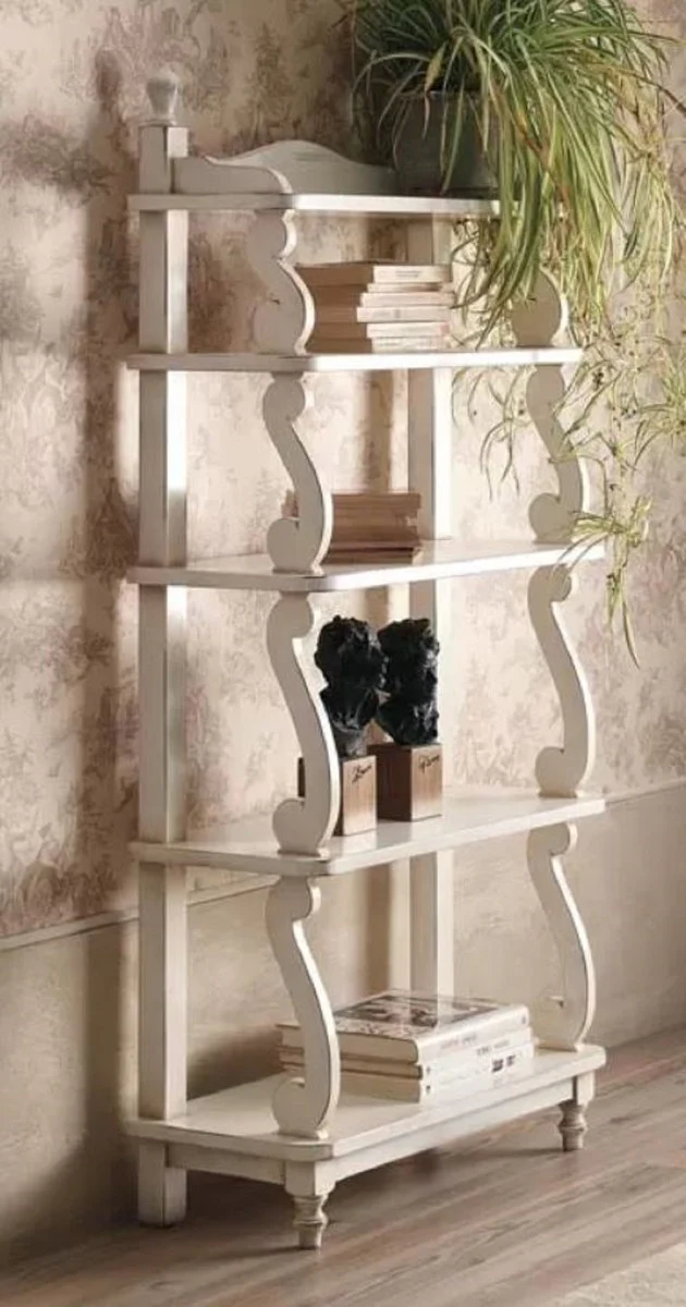 Casa Padrino armario estanter¨ªa Art Nouveau de lujo crema blanco antiguo - Hecho en Italia