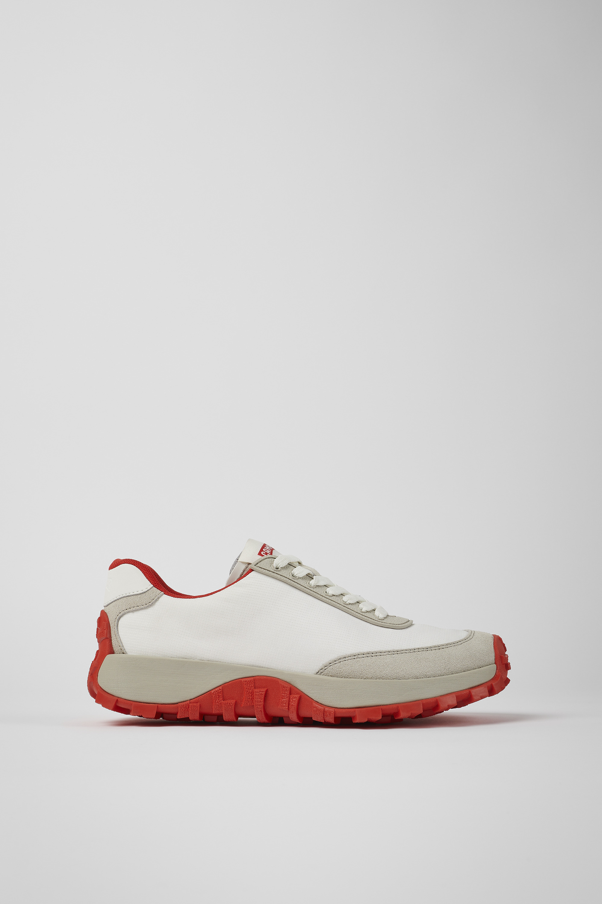 Drift Trail VIBRAM - White recycled PET and nubuck sneakers for women