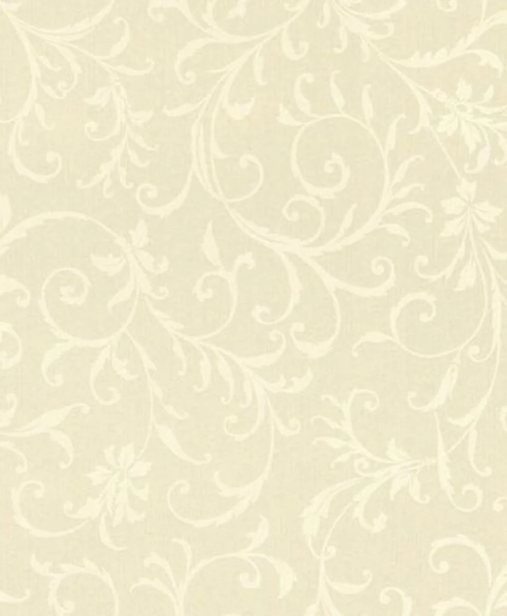 Casa Padrino papel tapiz textil barroco crema / blanco 10,05 x 0,53 m - Papel Pintado Barroco - Accesorios Decorativos