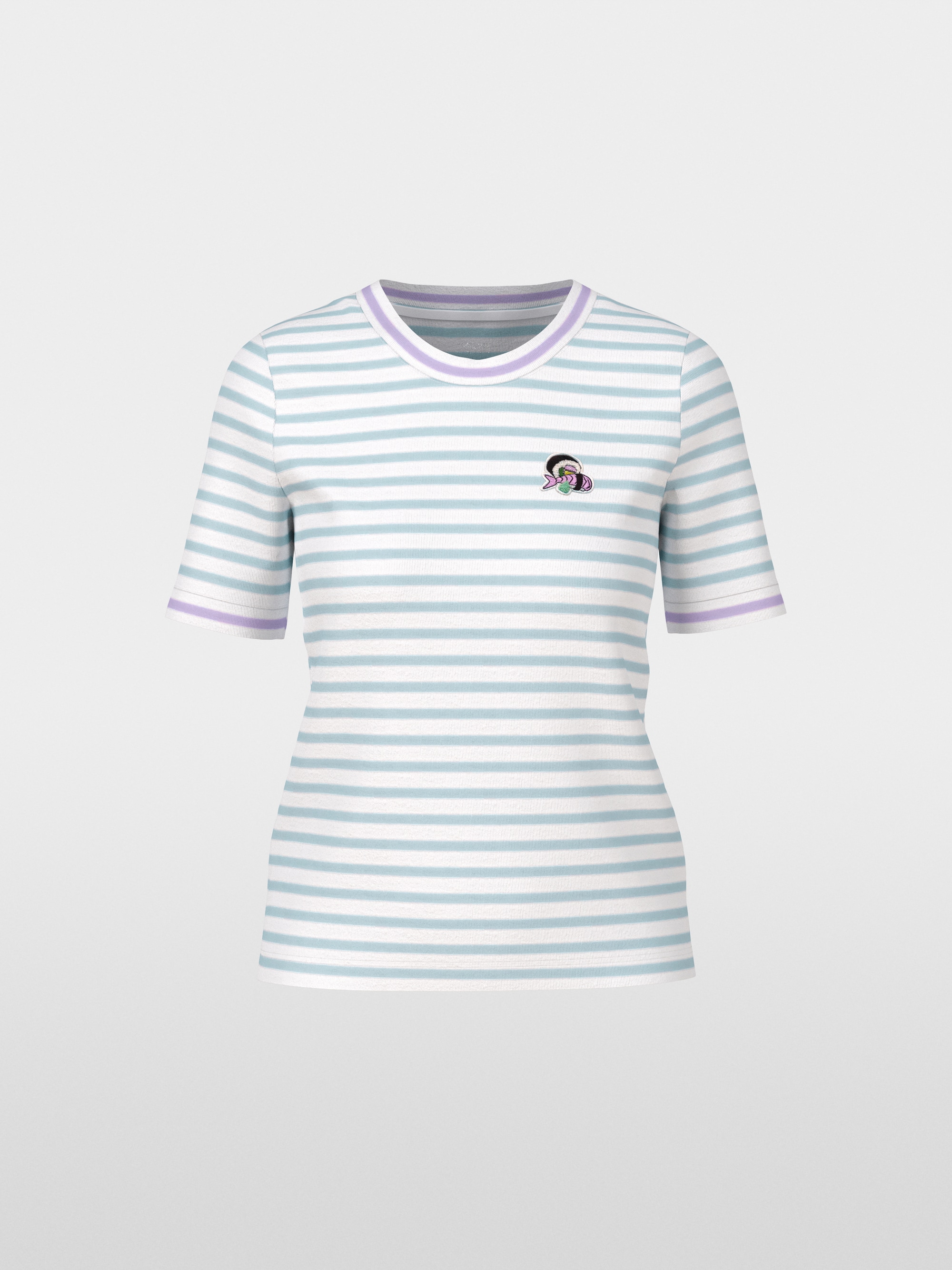 Marc-Cain Striped ribbed T-shirt