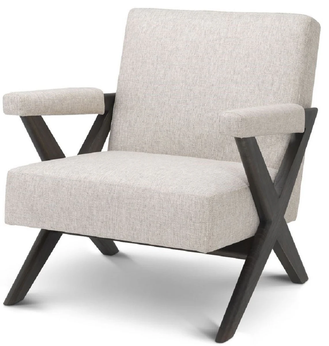 Casa Padrino sill¨®n de sal¨®n de lujo natural / marr¨®n 75 x 82 x A. 82 cm - Muebles de sal¨®n - Colecci¨®n de Lujo