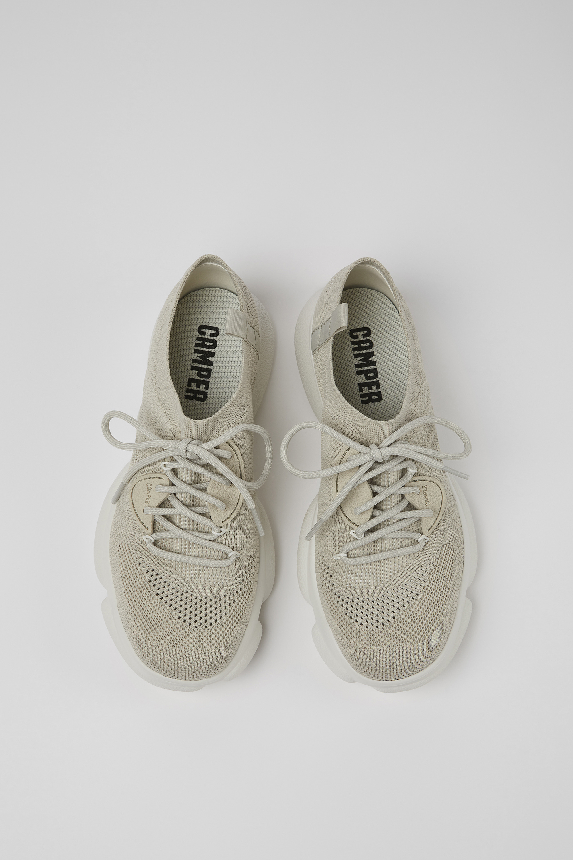 Karst - Gray textile sneakers for women