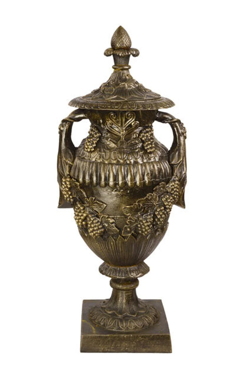 Casa Padrino Estatuilla de jardín de lujo - hierro fundido - bronce look