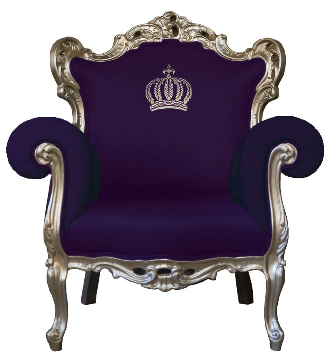 Pomp??s by Casa Padrino luxury baroque armchair purple / gold - Pomp??s baroque armchair designed by Harald Gl??ckler