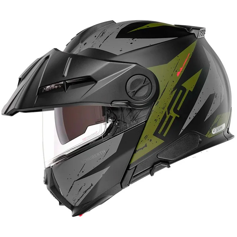 CASCO TRAIL MODULAR SCHUBERTH E2 EXPLORER - VERDE MATE