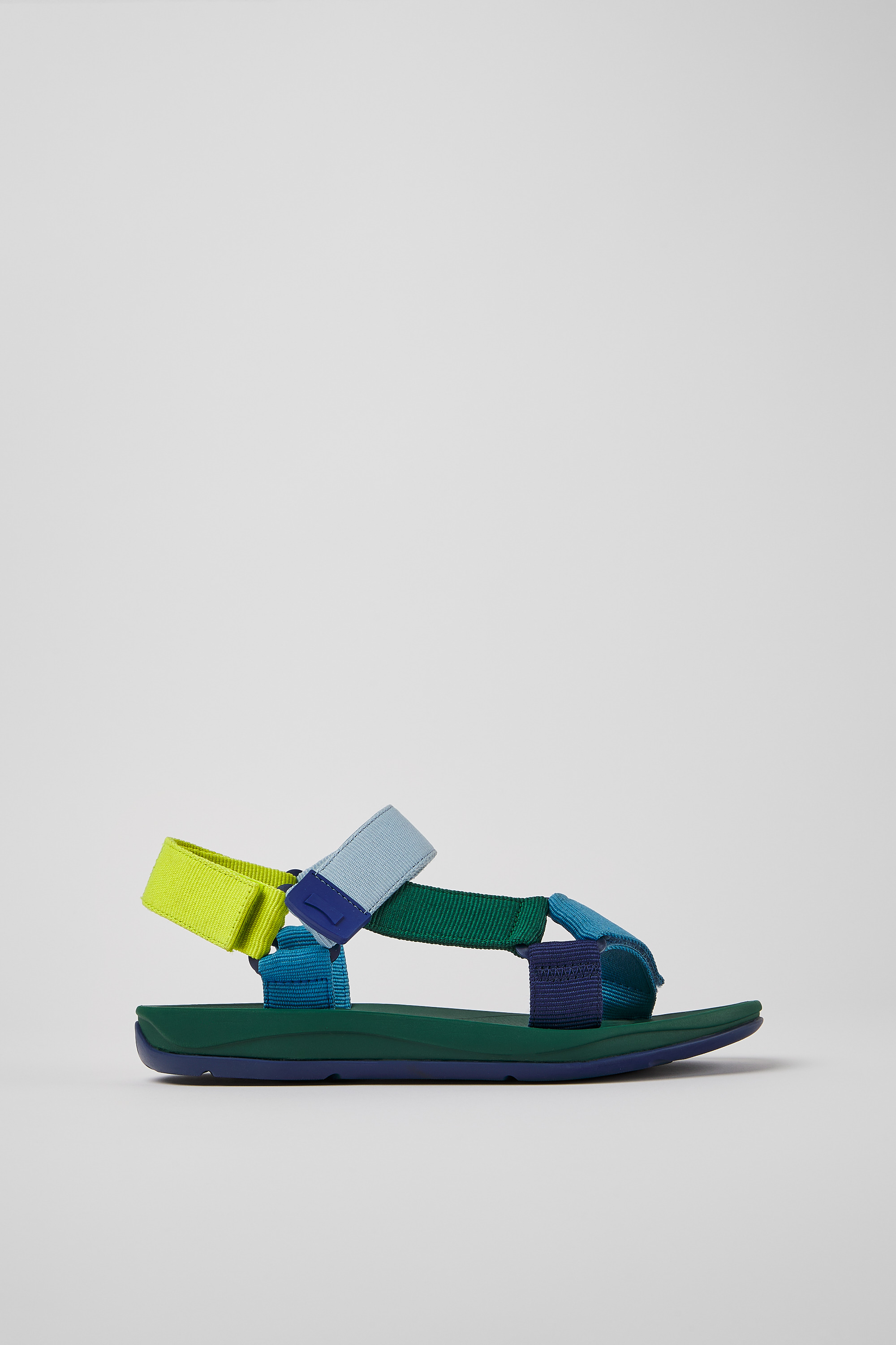 Match - Multicolored textile sandals for men
