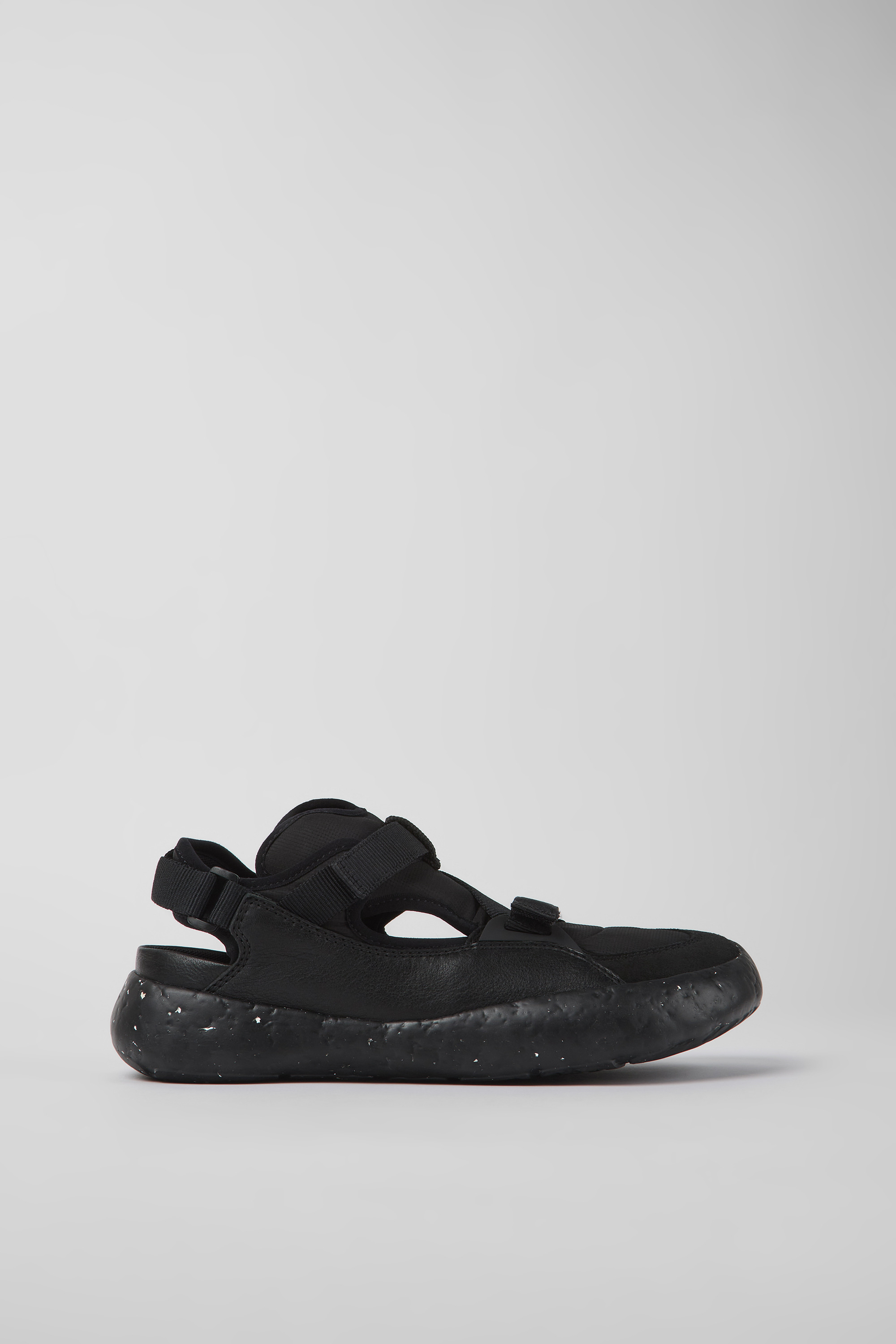 Peu Stadium - Black semi-open sneakers for men