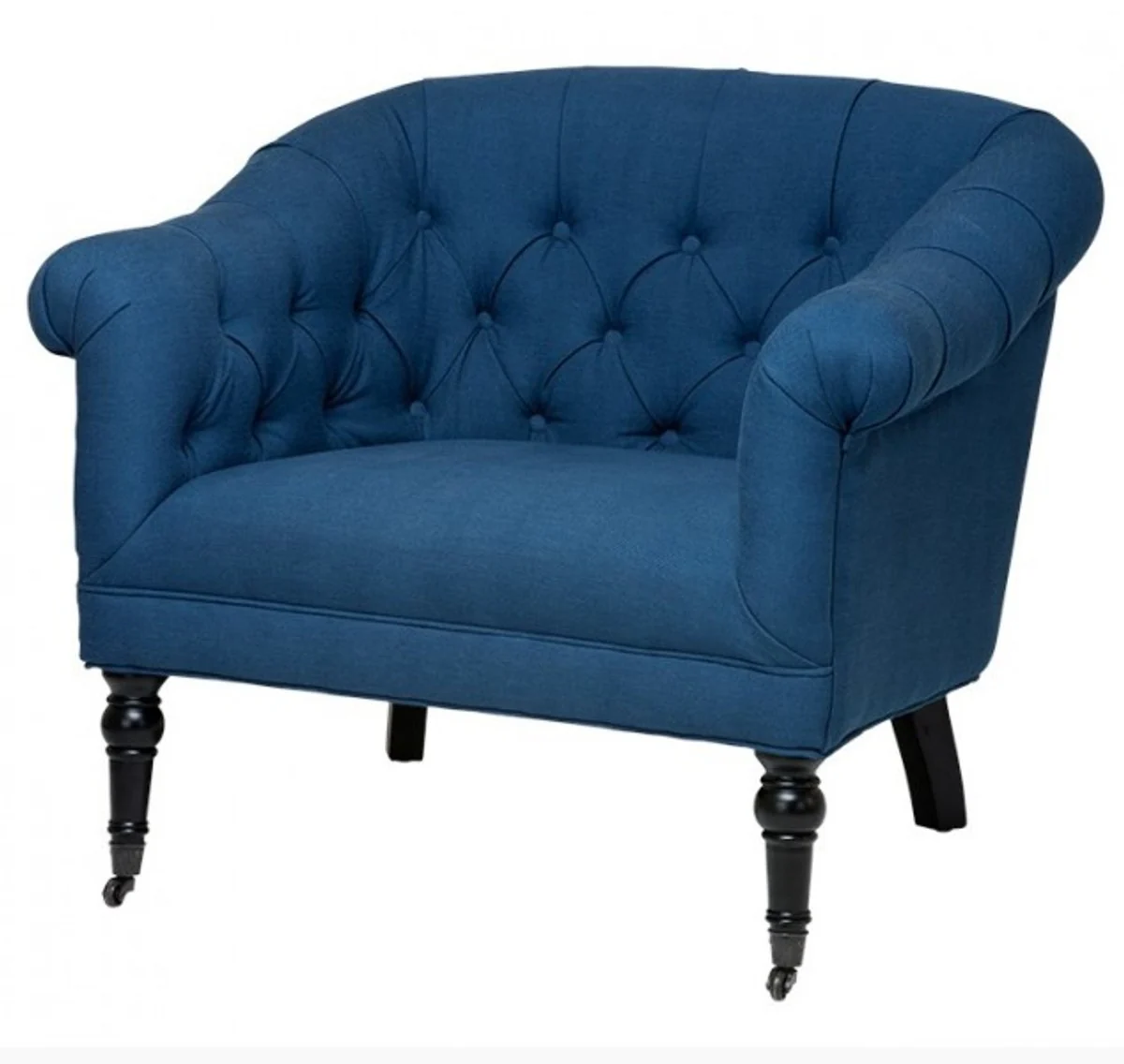 Luxury Baroque Armchair Paris Blue from the luxury collection of Casa Padrino - Hotel Cafe Restaurant furniture furnishings