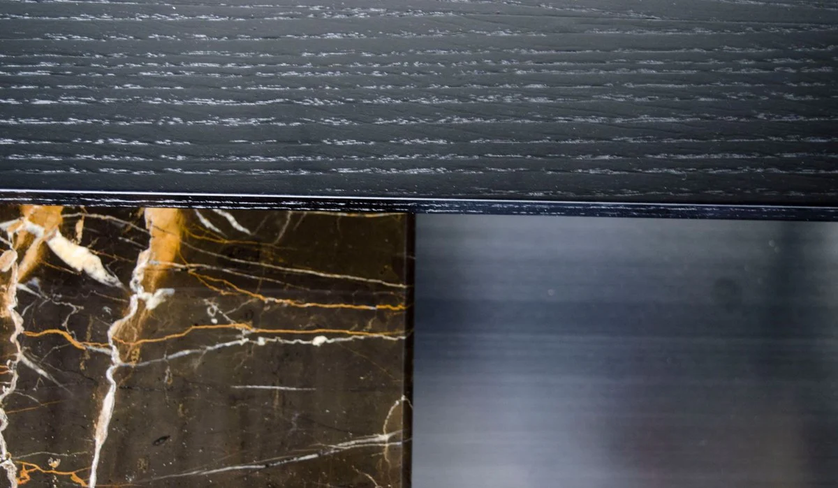 Casa Padrino mesa de centro de lujo negro 60 x 60 x H. 36,5 cm - Mesa de Centro de Diseño