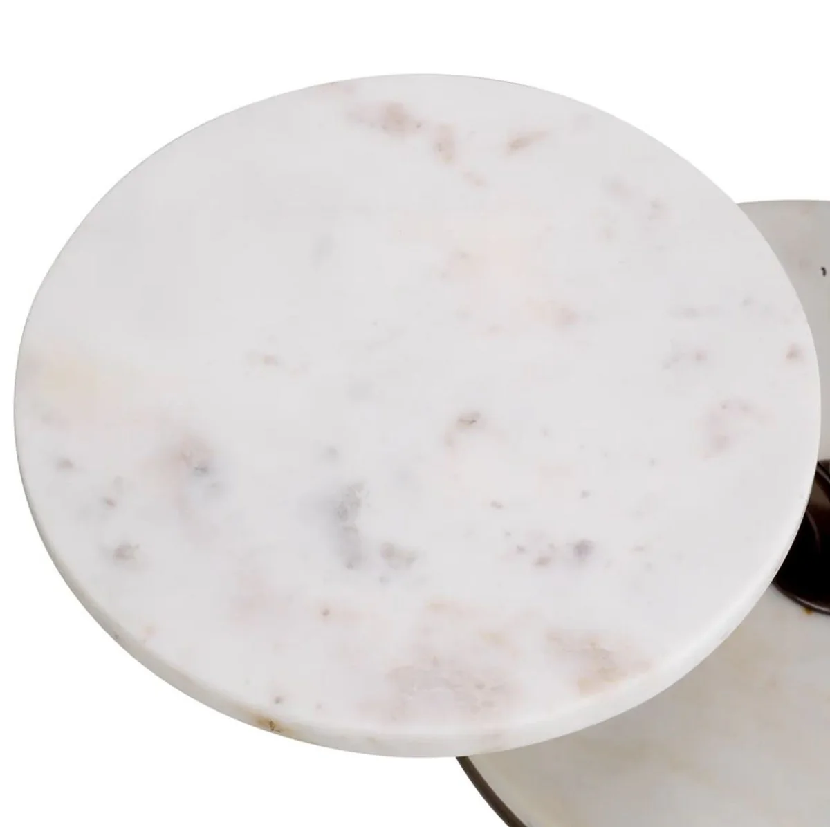 Casa Padrino soporte para tartas y galletas de lujo blanco / bronce 50 x 50 x A. 40 cm