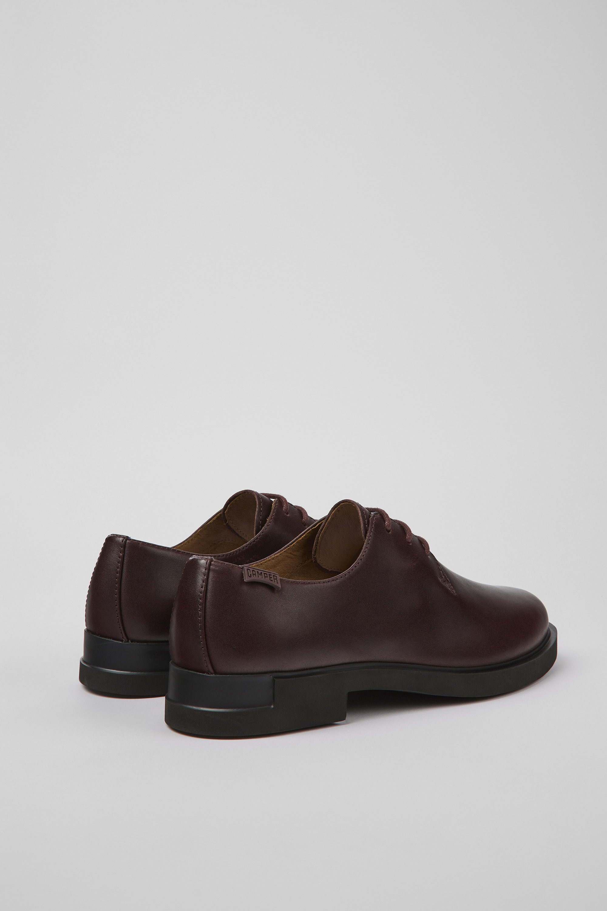 Iman - Burgundy leather shoes for women