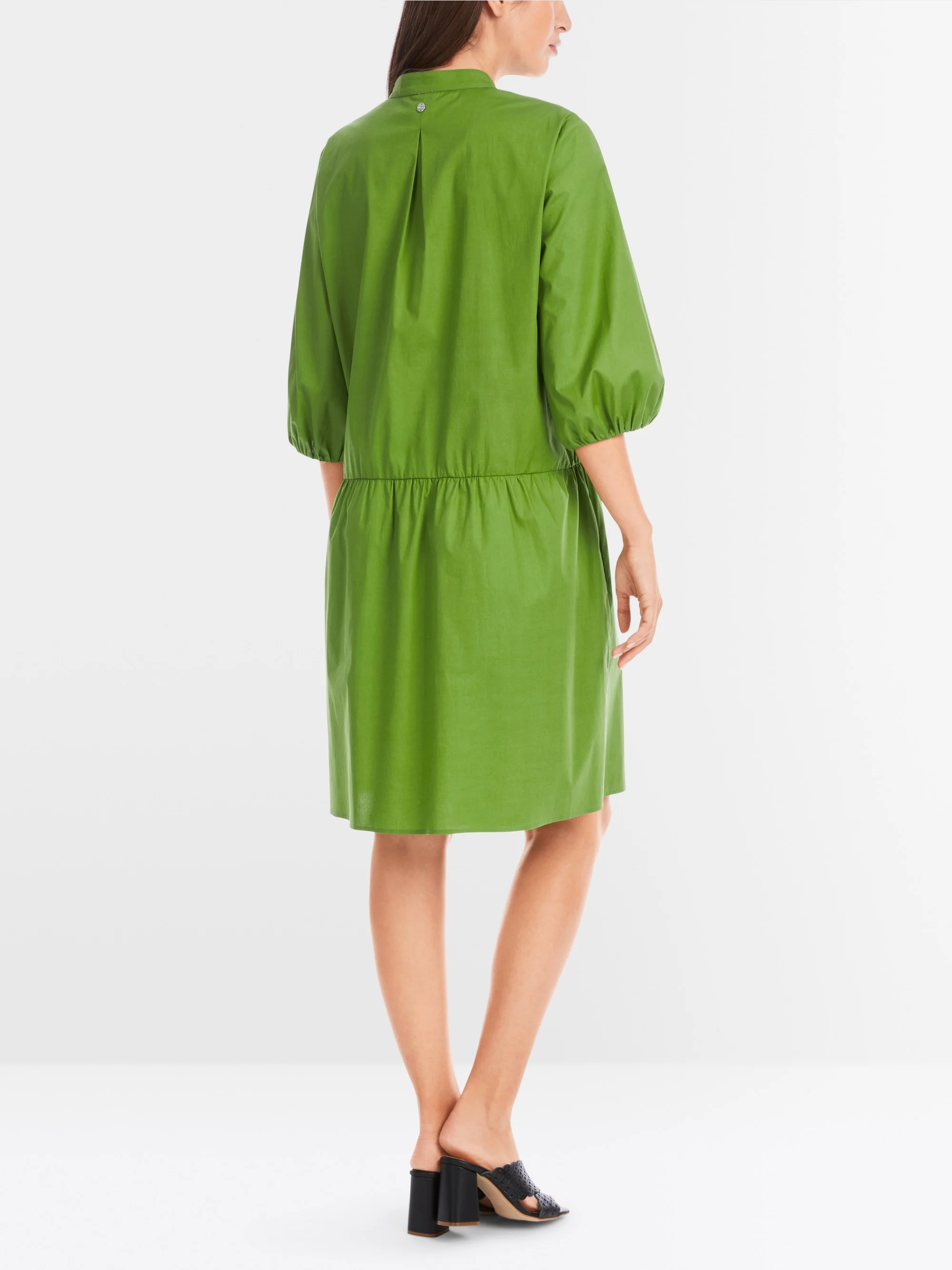 Marc-Cain Plain cotton shirt dress