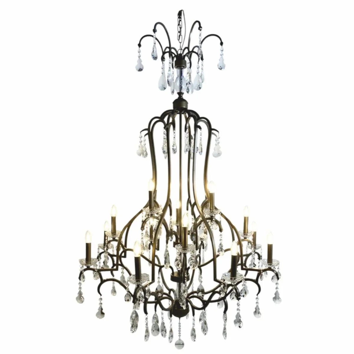 Casa Padrino l¨¢mpara de ara?a de cristal barroco oro ? 120 x Al. 160 cm - Luces barrocos