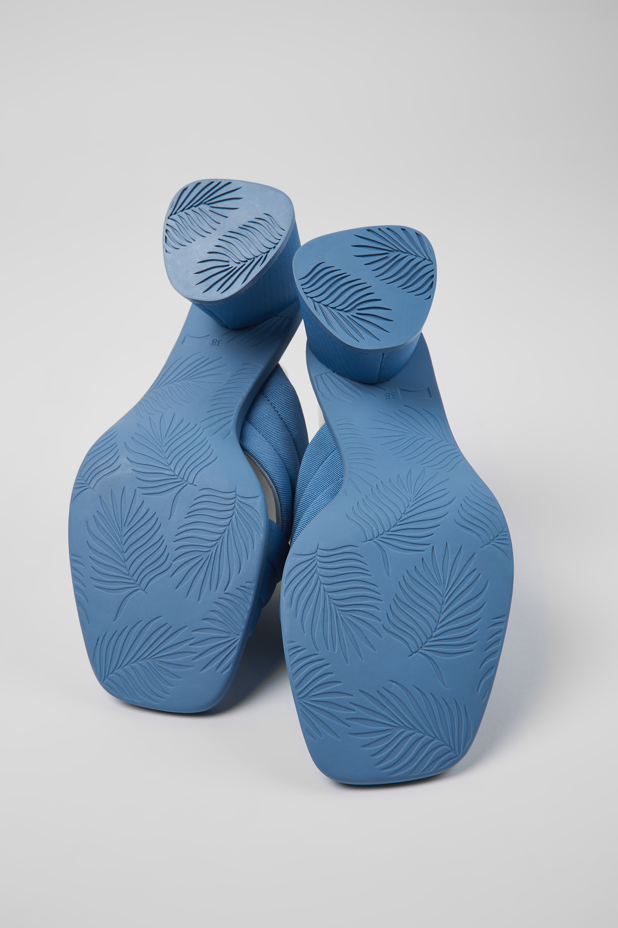 Kiara - Blue textile sandals for women