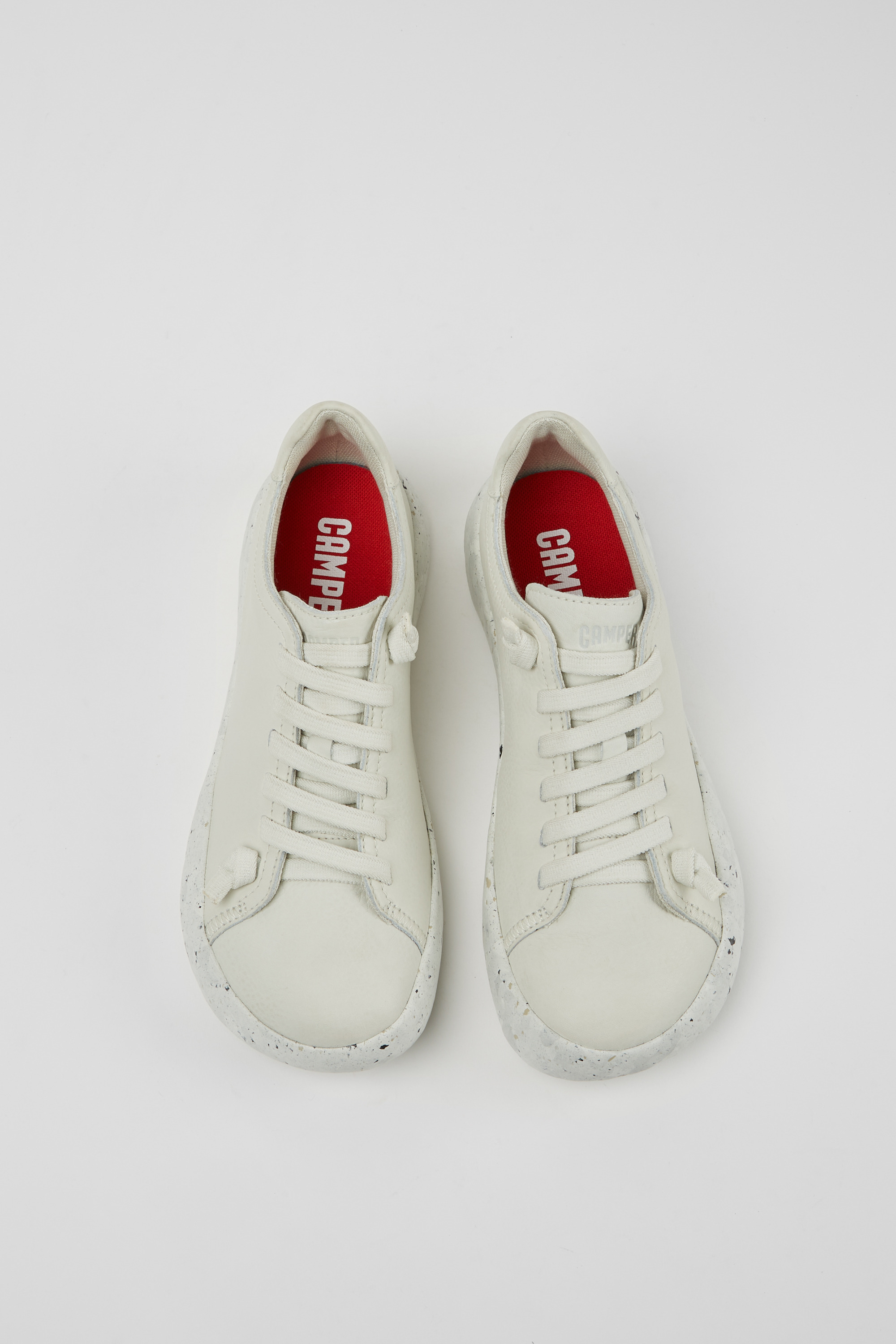 Peu Stadium - White non-dyed leather sneakers for women