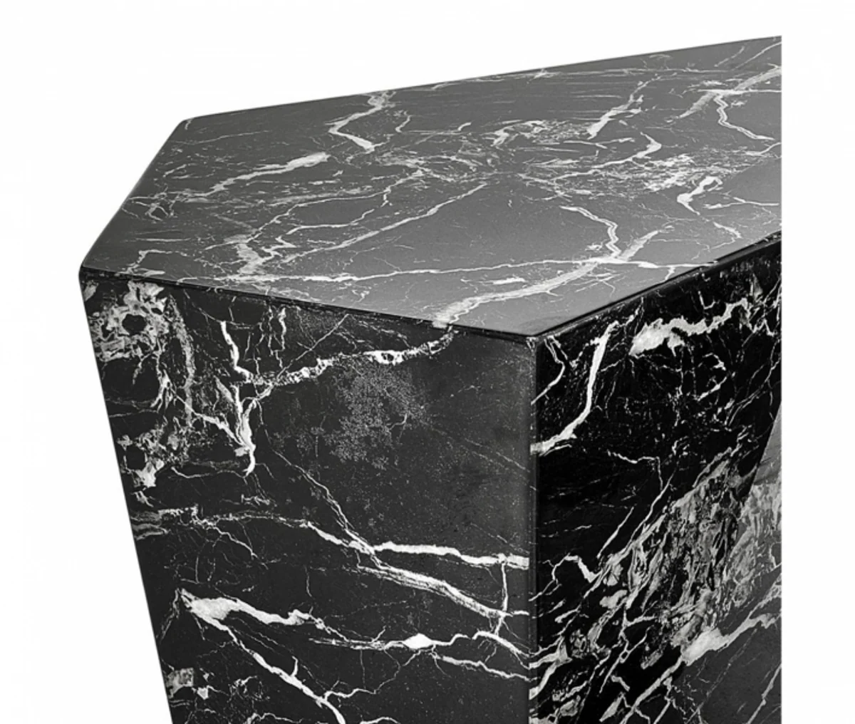 Casa Padrino Art Deco luxury coffee table faux marble set of 3 - living room coffee table - Luxury Table