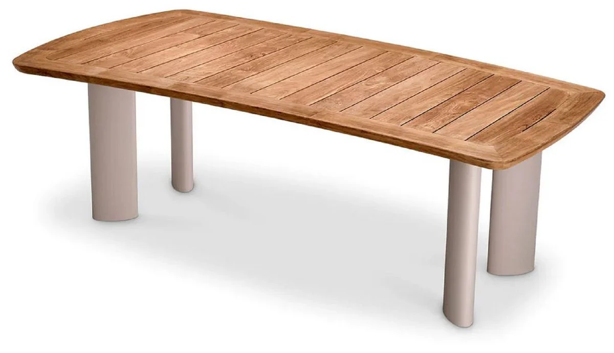 Casa Padrino mesa de comedor de jard¨ªn de lujo natural / arena 230 cm