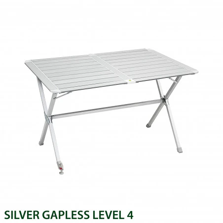Brunner SILVER GAPLESS LEVEL 6 - Mesa plegable rectangular 140 X 81cm.