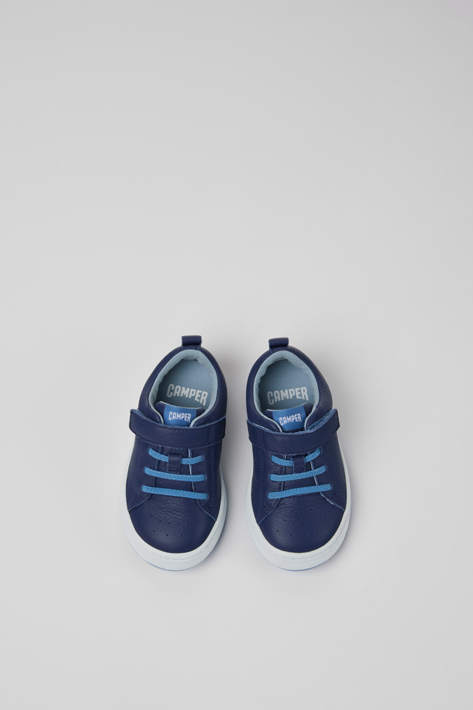 Runner Blue leather sneakers for kids