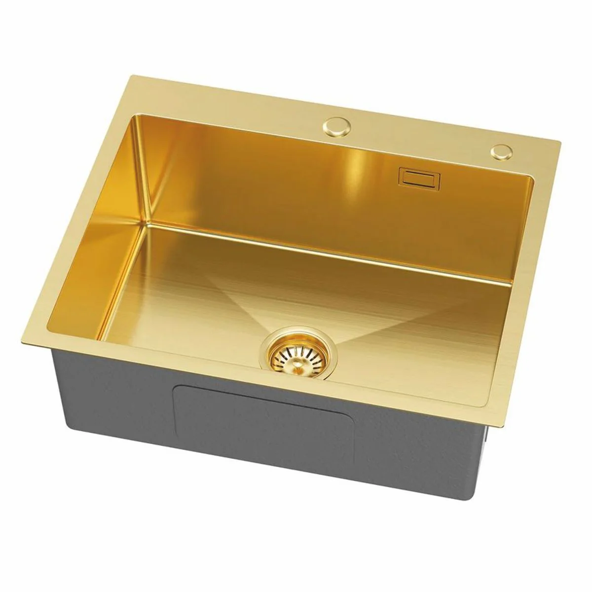 Casa Padrino fregadero de lujo de acero inoxidable oro 60 x 50 x A. 21 cm - Accesorios de cocina