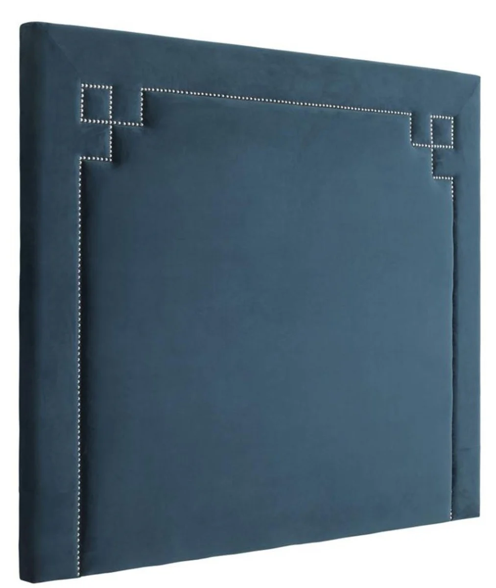 Casa Padrino cabecero de cama de diseño de color azul 180 x H. 150 cm - muebles de dormitorio de lujo