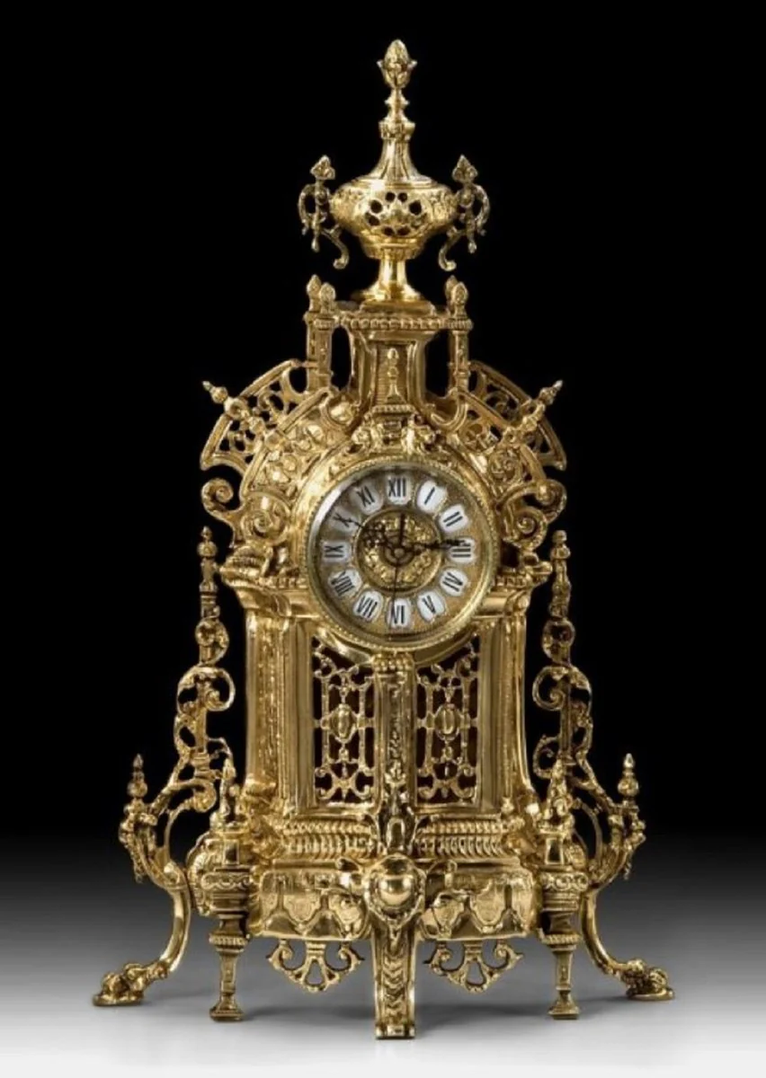 Casa Padrino reloj de mesa barroco de lujo oro 35 x A. 57 cm - Accesorios decorativos barrocos